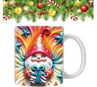 Gnome Mug - Christmas Mug | Santa Mugs | Christmas Tableware | Ceramic Garden Mug 3D Colorful Gnomes with Boxes | 12oz Coffee Mug for Birthday Christmas Mom Best
