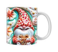 Gnome Mug - Gnomes Themed Coffee Mugs, Colorful Gnomes with Boxes Ceramic Gnome Cup | 350ML Double-Sided PrCoffee Cup for Cool Birthday Christmas for Mom Best Friend Co Worker (3.74x3.15 Inches)