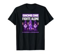 Gnome One Fights Alone Alzheimer's Awareness Value Graphic T-Shirt