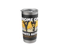 Gnome One Fights Alone Amber| Appendix Cancer Awareness Stainless Steel Insulated Tumbler