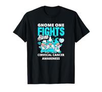 Gnome One Fights Alone Cervical Cancer Awareness T-Shirt