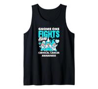 Gnome One Fights Alone Cervical Cancer Awareness Tank Top