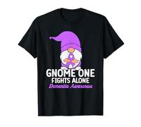 Gnome One Fights Alone Dementia Awareness T-Shirt