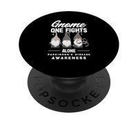 Gnome One Fights Alone Funny Parkinson’s Awareness PopSockets Adhesive PopGrip