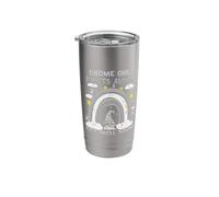 Gnome One Fights Alone Grey| Brain Cancer Awareness Stainless Steel Insulated Tumbler
