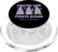 Gnome One Fights Alone Lavender | Fight The Cancer PopSockets PopGrip for MagSafe