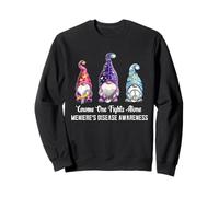 Gnome One Fights Alone Meniere's Disease Awareness Sweatshirt