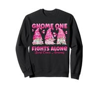 Gnome One Fights Alone Pink| Breast Cancer Awareness Sweatshirt