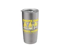 Gnome One Fights Alone Yellow Missing Persons Awareness Stainless Steel Insulated Tumbler