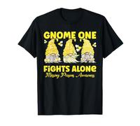 Gnome One Fights Alone Yellow Missing Persons Awareness T-Shirt