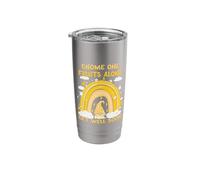 Gnome One Fights Alone Yellow | Sarcoma Cancer Awareness Stainless Steel Insulated Tumbler