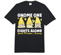 Gnome One Fights Alone Yellow Suicide Prevention Awareness Comfort Colors Adult Heavyweight T-Shirt