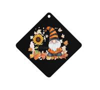 Gnome Orange Welcome 1 PCS Car Air Freshener Hanging Aromatherapy Tablets Automotive Ornament for Auto Room Bathroom Bedside Rhombus