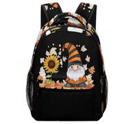 Gnome Orange Welcome Fashion Backpack Lightweight Laptop Bag