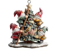 Gnome Ornament for Christmas Tree,2D Cute Acrylic Decorations,Gnome Christmas Pendants - for Winter Daily Indoor Thanksgiving Holiday Birthday Party Offices Room Apartment Vacation
