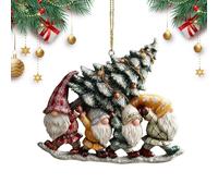 Gnome Ornaments - Cute 2D Acrylic Holiday Supplies | Christmas Gnomes Decor,for Gardening Daily Indoor Thanksgiving Birthday Party Offices Home Room Dormitory Vacation