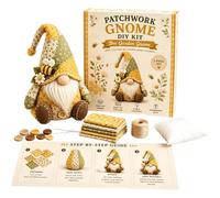 Gnome Patch-Work DIY Kit, Cute Cloth Dwarf DIY Sewing Set, Beginner-Friendly for Kids & Adults