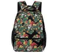 Gnome Peace Sign Weeds Travel Backpack for Laptop Casual Daypack Backpack with Compartment for Office Work