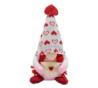 Gnome Plush Doll Decorations Faceless Doll Handmade Valentine Gnome Decor Stuffed Gnomes Plush Ornaments Party Home Desktop Decor For Mother's Day Valentine's Day Ornament for Christmas (B, One Size)