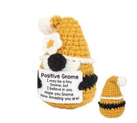 GNOME Positive Crochet, Knitted Gnomes - Positive Crochet GNOME Ornament, Home Office Decoration, GNOME 9cm/3.54 Inch for Home, Bedroom
