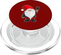 Gnome Rock Hand Sign Language Christmas Rock Music Lover PopSockets PopGrip for MagSafe