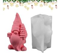 Gnome Silicone Mold,Gnome Silicone Molds,Gnome Shaped Resin Casting Mold | Flexible Home Decoration Mold, Gnome Sculpture Mold for Easter, Gra Action
