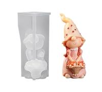 Gnome Silicone Mold Silicone 3D Faceless Doll Crafts Maker Tool | Faceless Doll Epoxy Resin Molds for Halloween Jelly Pastry Candle Ice Soap Cake Candy (FM1927)