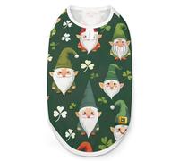 Gnome St Patrick's Day Dog Shirts Sleeveless T-Shirt Pet Tank Top Soft Summer Vests Clothes for Dogs And Cat M