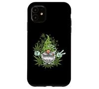 Gnome Weed Peace Sign Cannabis Marijuana Smoker Pot Leaf 420 Case for iPhone 11