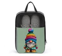 Gnome with Rainbow Color Hat Shoe Bag for Travel Daily Use Anti-dust Storage Carrier Golf Shoe Pouch