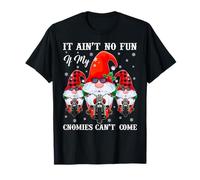 Gnome Xmas Holiday Funny Biker Gnome Christmas T-Shirt