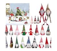 Gnomes Advent Calendars 2025, 24 Days Christmas Countdown Calendar with 24 Gnomes, Collectible Christmas Figures Gnome Home Decorations XMAS Gift