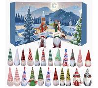 Gnomes Advent Calendars 2025,24PCS Christmas Gnome Countdown Calendar,24 Days Christmas Countdown Calendar with 24 Gnomes,Collectible Xmas Figures Decorations Gifts