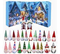Gnomes Advent Calendars 2025, 24pcs Christmas Gnomes Countdown Calendar 2025, Collectible Christmas Figures Gnome Decorations (24 Dolls - A)