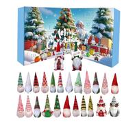 Gnomes Advent Calendars 2025, 24Pcs Christmas Gnomes Countdown Calendar 2025, Figures Collectible Christmas Decoration Gnome