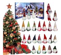 Gnomes Advent Calendars 2025,24pcs Christmas Gnomes Countdown Calendar with 24 Collectible Plush Gnome Ornament,Gnome Doll Collectible Toy Figures Gift For Tree Decorations (Christmas 1)