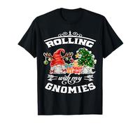 Gnomes Christmas Tree Rolling With My Gnomies XMas Pajama T-Shirt