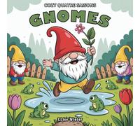 Gnomes - Cozy quatre saisons: 50 coloriages avec page de suivi (tracker) | Bilingue FR/EN | Faciles et relaxants