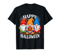 Gnomes Happy Halloween Spooky Pumpkin Gnome Lover Men Women T-Shirt