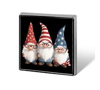 Gnomes Patriotic U.S.A Funny Lapel Tie Pin Buttons Brooch Badge Pin Clothes Hat Accessories for Men Women