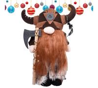 Gnomes Plush Resin Statue Ornaments Warrior Statue Garden Gnome Ornament Cute and Funny Handmade Garden Decoration Made of Resin, multicoloured, see description, See