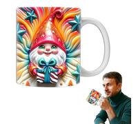 Gnomes Themed Coffee Mugs,3D Gnome Cup Colorful Gnomes with Boxes - 350ML Coffee Cup for Cool Birthday Christmas for Mom Best Friend Co-
