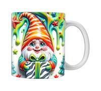 Gnomes Themed Coffee Mugs, Ceramic Garden Mug Colorful Gnomes with Boxes, 350ml Dwarf Ceramic Coffee Mug Perfect for Christmas, Birthday, GiftIdeal for Family Or Child Coffee
