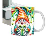 Gnomes Themed Coffee Mugs, Christmas Gnome Mug - Colorful Ceramic Gnomes with Boxes 3D Gnome Cup | 350ML Coffee Mug for Cool Birthday, Christmas for Mom, Best Friend, Coll