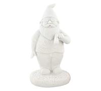 Gnometastic Gnude Gnomes - Unpainted Smoking Gnome, 8.5" Inches/DIY Paint Your Own Gnome