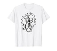 Gnostic Abraxas Stone Gnosticism Symbol Value Graphic T-Shirt, Men, White, S