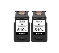 GNOVIATL Compatible Ink Cartridge Compatible with Pg510 Cl511 Pg-510 Cl-511 Works With Mp250 Mp280 Ip2700 Mp240 Mp270 Mp480 Mx320 Printers(2 Black)
