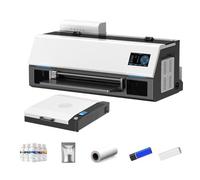 GNOVIATL Universal DTF Printer Compatible With L805 XP600 Works With A3 A4 Sizes Direct To Film Printing Machine Compatible with T-shirt Hoodies(Package 6)
