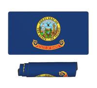 GNQPWEE Large Office Computer Keyboard Mat Extended Gaming Mouse Pad 75 * 40cm Unique Idaho state flag Print