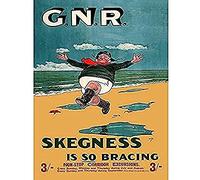 GNR Rail Skegness Vintage Advert Unframed Art Print Poster Wall Decor 12x16 inch